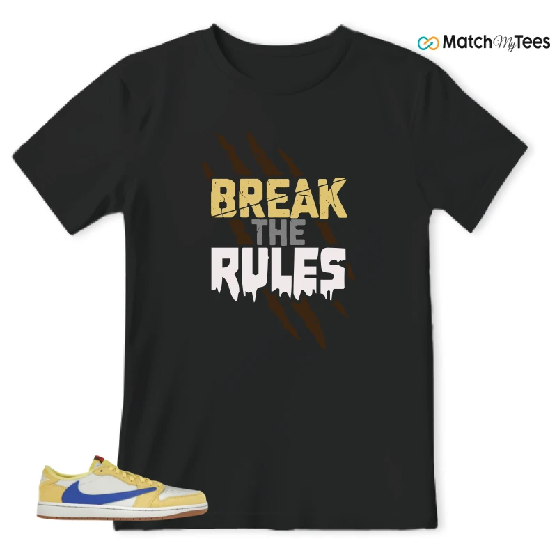 NIKE JORDAN 1 RETRO LOW OG SP TRAVIS SCOTT CANARY (WOMEN'S) SNEAKER Matching Tees t-shirt