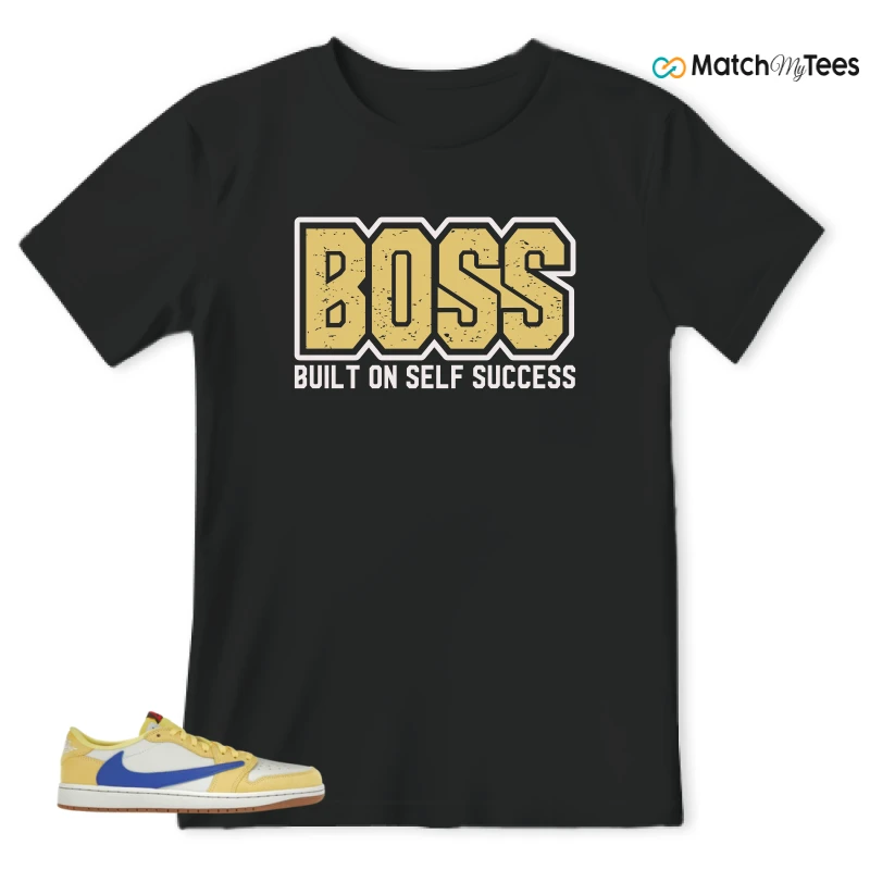 NIKE JORDAN 1 RETRO LOW OG SP TRAVIS SCOTT CANARY (WOMEN'S) SNEAKER Matching Tees t-shirt