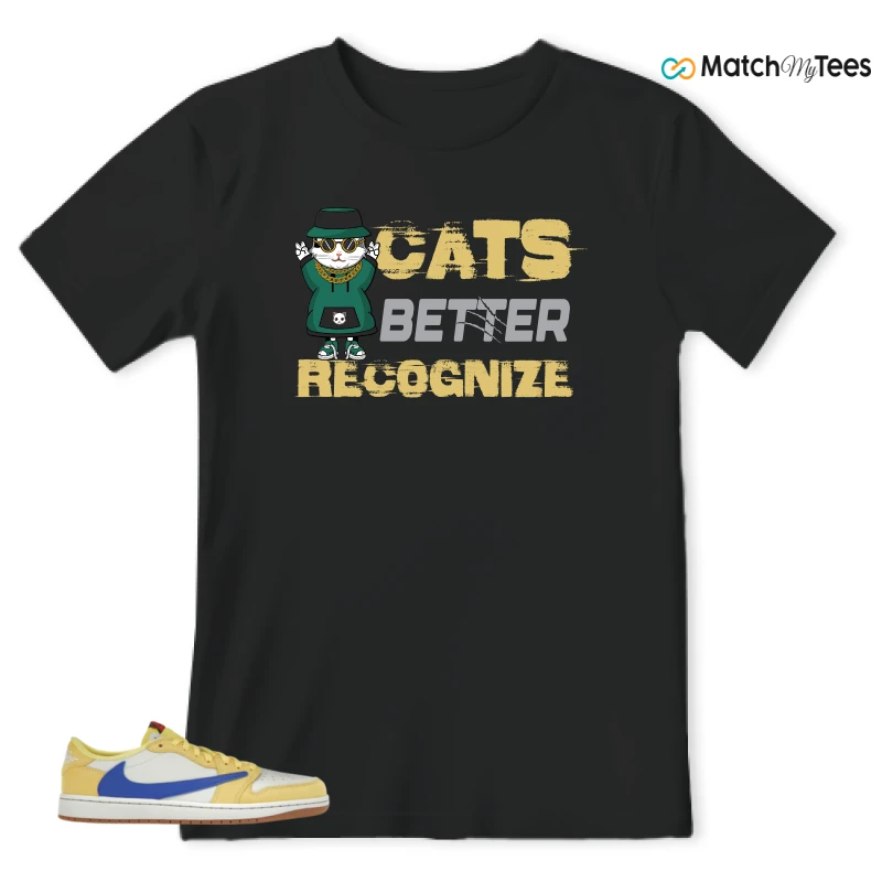 NIKE JORDAN 1 RETRO LOW OG SP TRAVIS SCOTT CANARY (WOMEN'S) SNEAKER Matching Tees t-shirt