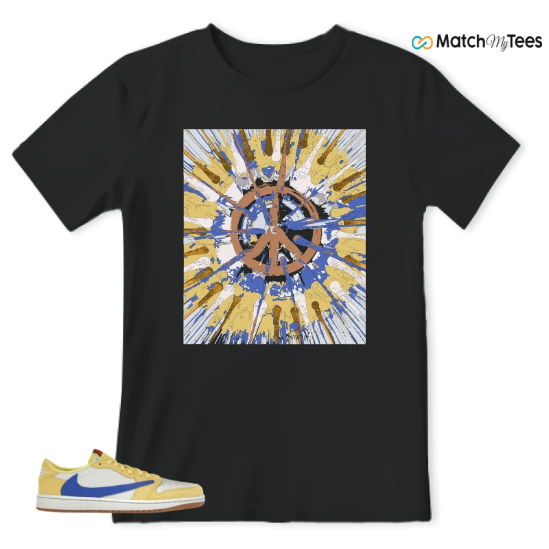 NIKE JORDAN 1 RETRO LOW OG SP TRAVIS SCOTT CANARY (WOMEN'S) SNEAKER Matching Tees t-shirt