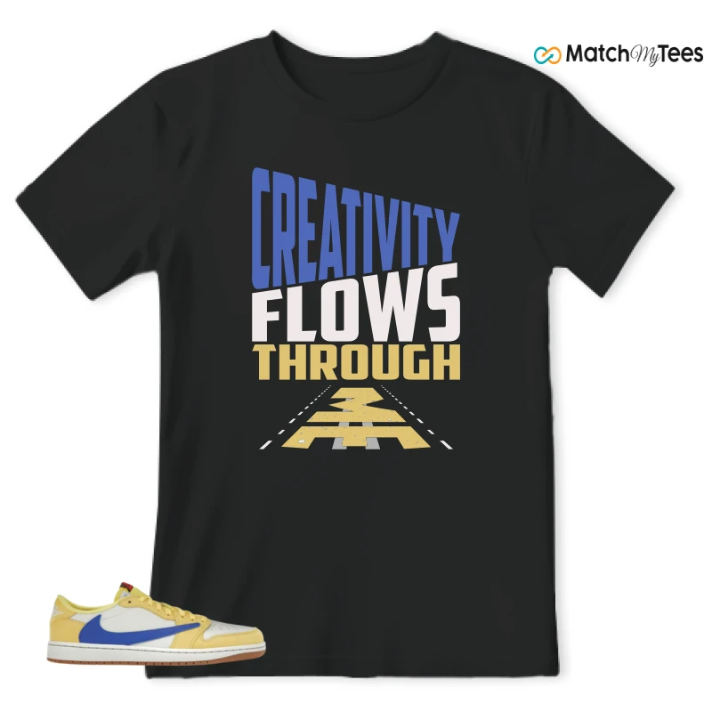 NIKE JORDAN 1 RETRO LOW OG SP TRAVIS SCOTT CANARY (WOMEN'S) SNEAKER Matching Tees t-shirt