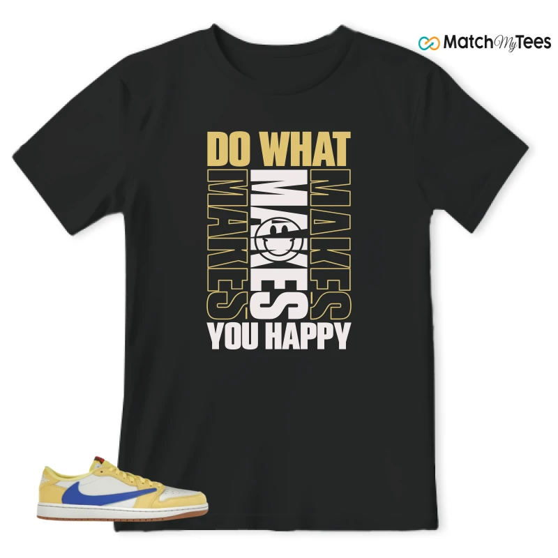 NIKE JORDAN 1 RETRO LOW OG SP TRAVIS SCOTT CANARY (WOMEN'S) SNEAKER Matching Tees t-shirt