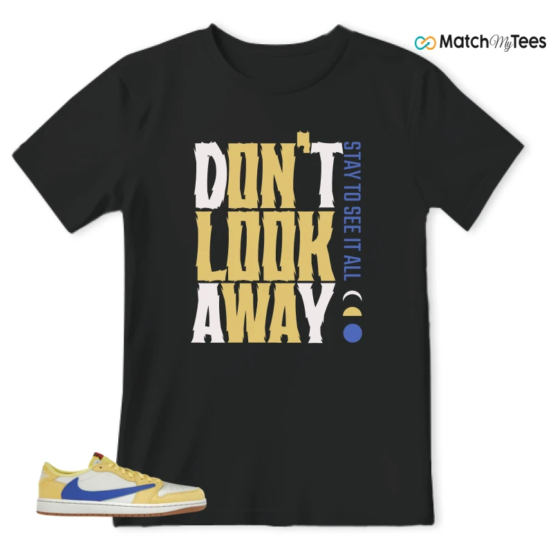 NIKE JORDAN 1 RETRO LOW OG SP TRAVIS SCOTT CANARY (WOMEN'S) SNEAKER Matching Tees t-shirt