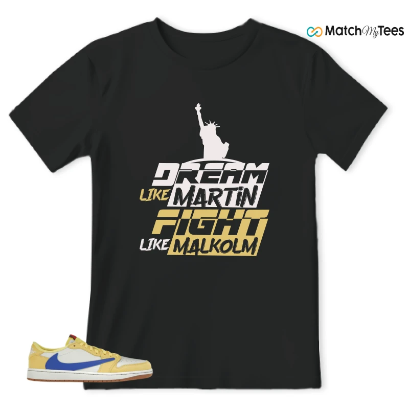 NIKE JORDAN 1 RETRO LOW OG SP TRAVIS SCOTT CANARY (WOMEN'S) SNEAKER Matching Tees t-shirt