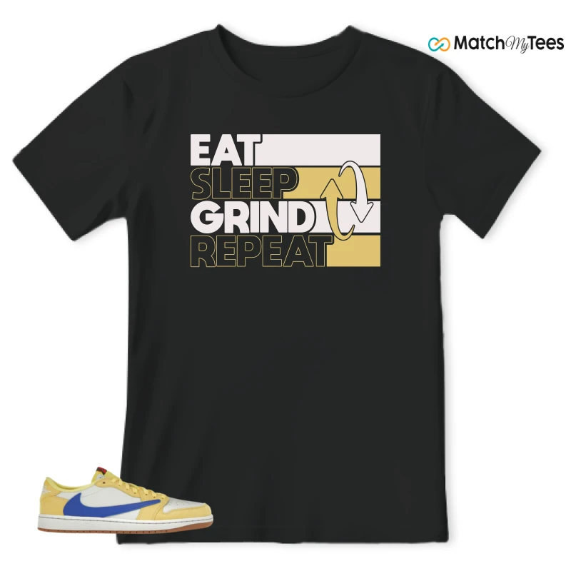 NIKE JORDAN 1 RETRO LOW OG SP TRAVIS SCOTT CANARY (WOMEN'S) SNEAKER Matching Tees t-shirt