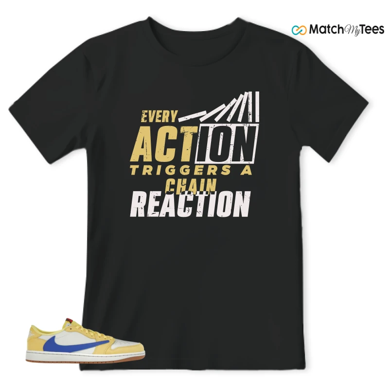 NIKE JORDAN 1 RETRO LOW OG SP TRAVIS SCOTT CANARY (WOMEN'S) SNEAKER Matching Tees t-shirt