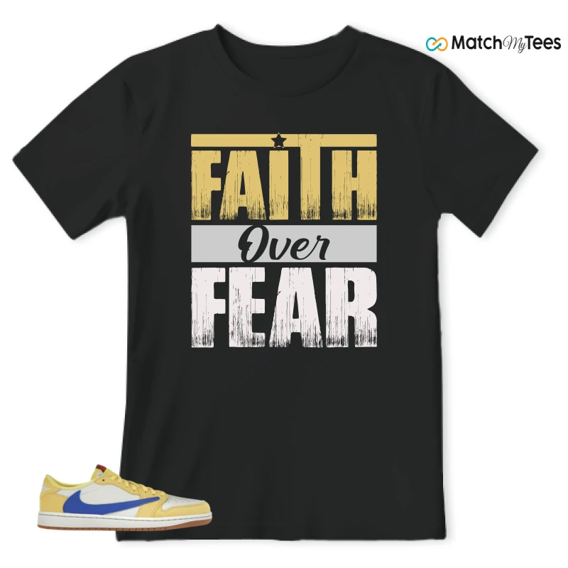 NIKE JORDAN 1 RETRO LOW OG SP TRAVIS SCOTT CANARY (WOMEN'S) SNEAKER Matching Tees t-shirt