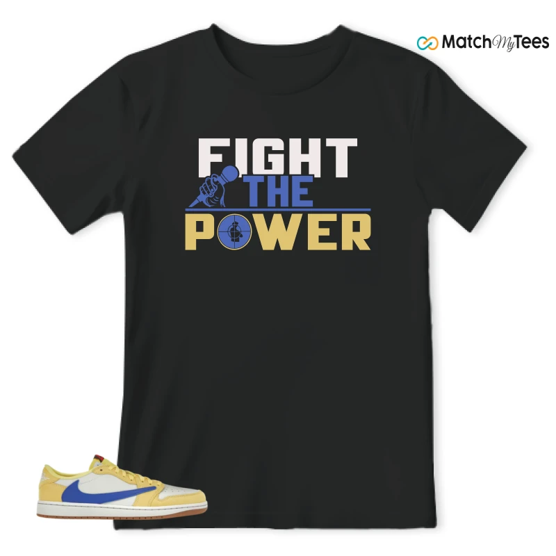 NIKE JORDAN 1 RETRO LOW OG SP TRAVIS SCOTT CANARY (WOMEN'S) SNEAKER Matching Tees t-shirt