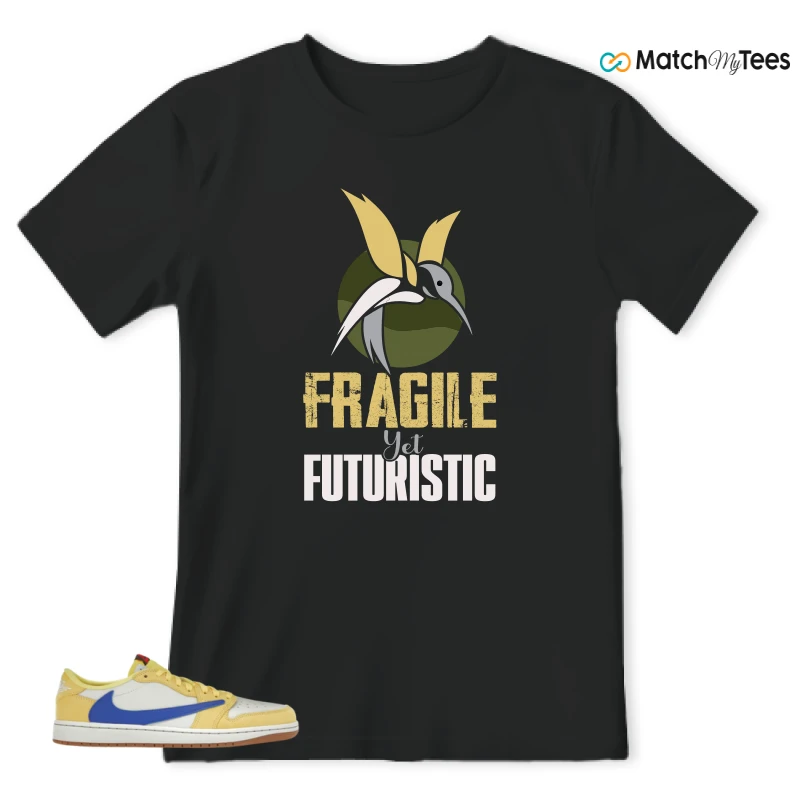 NIKE JORDAN 1 RETRO LOW OG SP TRAVIS SCOTT CANARY (WOMEN'S) SNEAKER Matching Tees t-shirt