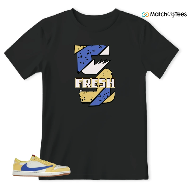 NIKE JORDAN 1 RETRO LOW OG SP TRAVIS SCOTT CANARY (WOMEN'S) SNEAKER Matching Tees t-shirt