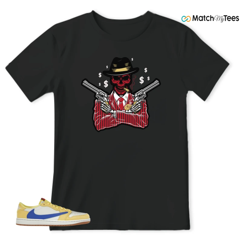 NIKE JORDAN 1 RETRO LOW OG SP TRAVIS SCOTT CANARY (WOMEN'S) SNEAKER Matching Tees t-shirt