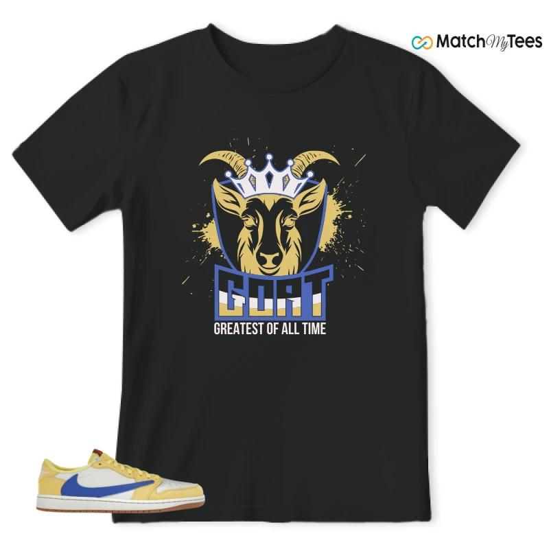 NIKE JORDAN 1 RETRO LOW OG SP TRAVIS SCOTT CANARY (WOMEN'S) SNEAKER Matching Tees t-shirt