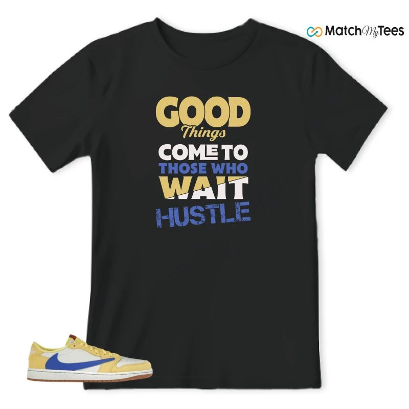NIKE JORDAN 1 RETRO LOW OG SP TRAVIS SCOTT CANARY (WOMEN'S) SNEAKER Matching Tees t-shirt