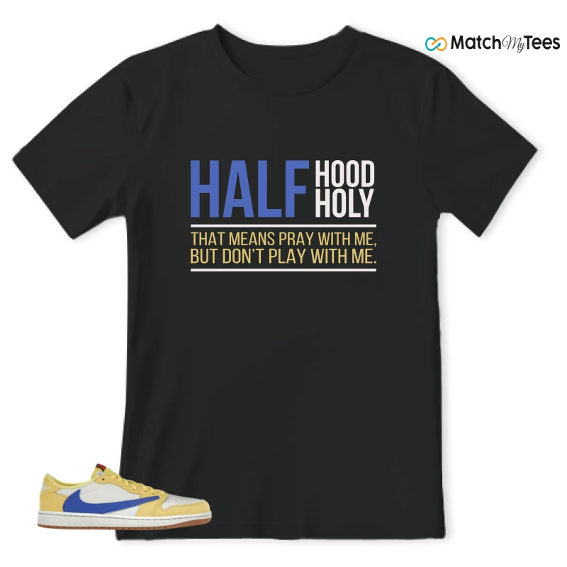 NIKE JORDAN 1 RETRO LOW OG SP TRAVIS SCOTT CANARY (WOMEN'S) SNEAKER Matching Tees t-shirt