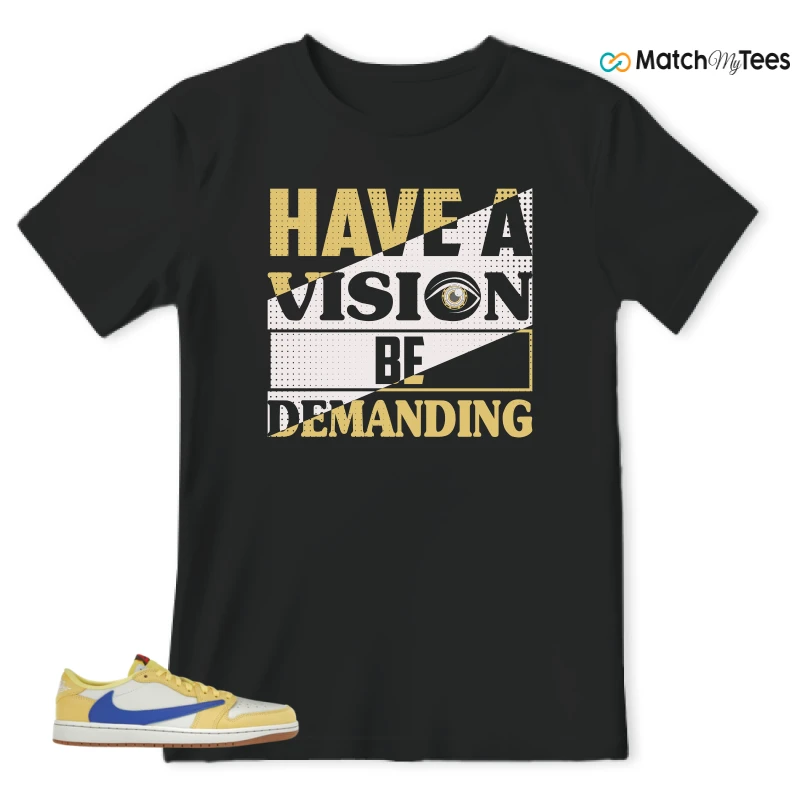 NIKE JORDAN 1 RETRO LOW OG SP TRAVIS SCOTT CANARY (WOMEN'S) SNEAKER Matching Tees t-shirt