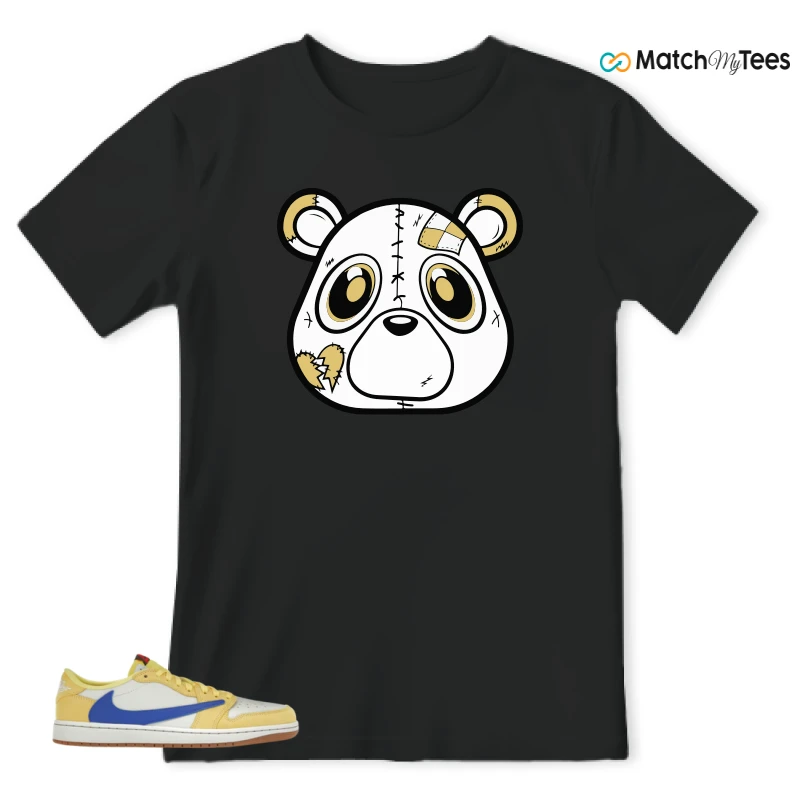NIKE JORDAN 1 RETRO LOW OG SP TRAVIS SCOTT CANARY (WOMEN'S) SNEAKER Matching Tees t-shirt