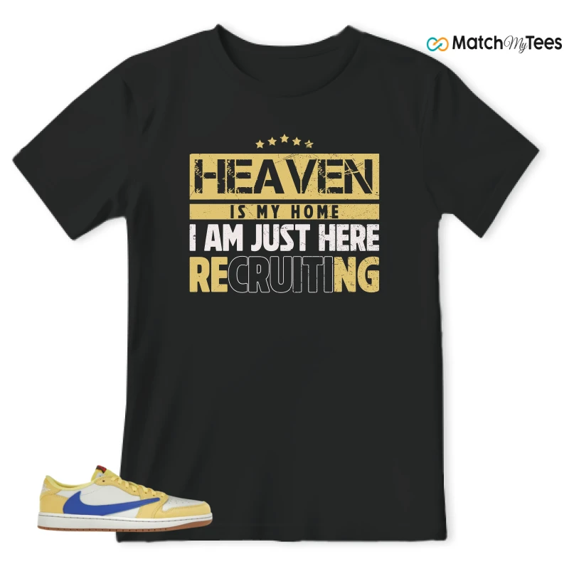 NIKE JORDAN 1 RETRO LOW OG SP TRAVIS SCOTT CANARY (WOMEN'S) SNEAKER Matching Tees t-shirt