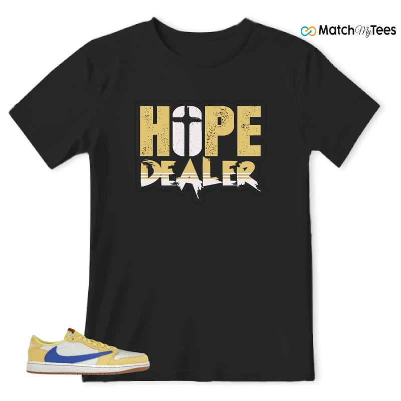 NIKE JORDAN 1 RETRO LOW OG SP TRAVIS SCOTT CANARY (WOMEN'S) SNEAKER Matching Tees t-shirt