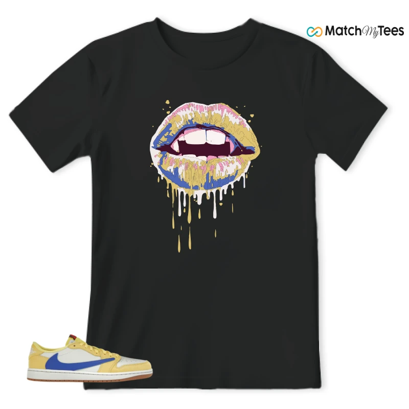 NIKE JORDAN 1 RETRO LOW OG SP TRAVIS SCOTT CANARY (WOMEN'S) SNEAKER Matching Tees t-shirt
