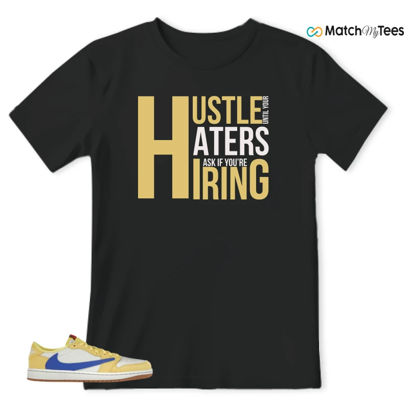 NIKE JORDAN 1 RETRO LOW OG SP TRAVIS SCOTT CANARY (WOMEN'S) SNEAKER Matching Tees t-shirt