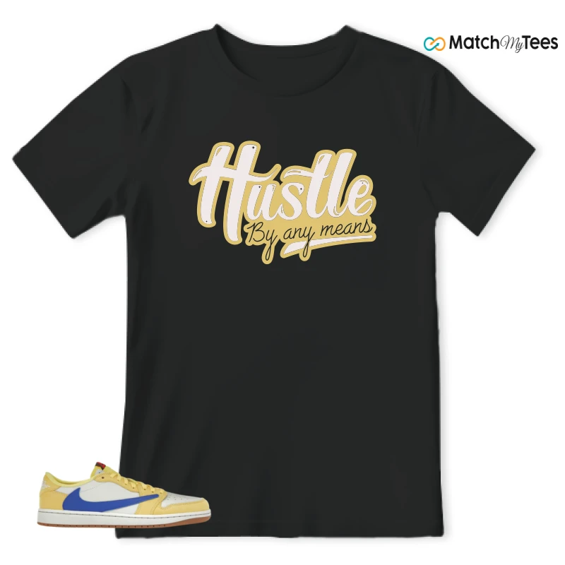 NIKE JORDAN 1 RETRO LOW OG SP TRAVIS SCOTT CANARY (WOMEN'S) SNEAKER Matching Tees t-shirt