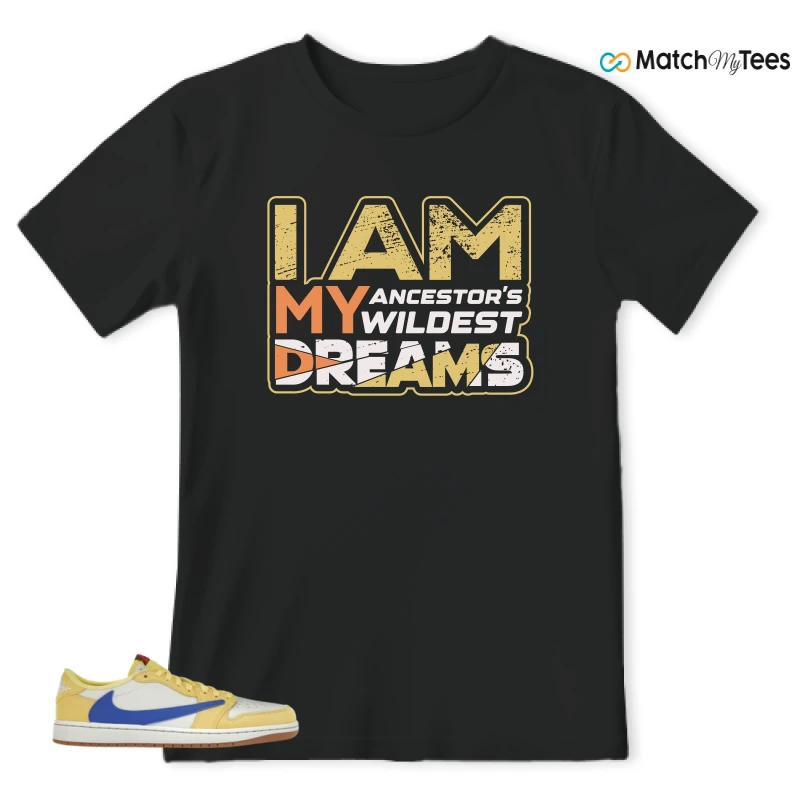 NIKE JORDAN 1 RETRO LOW OG SP TRAVIS SCOTT CANARY (WOMEN'S) SNEAKER Matching Tees t-shirt