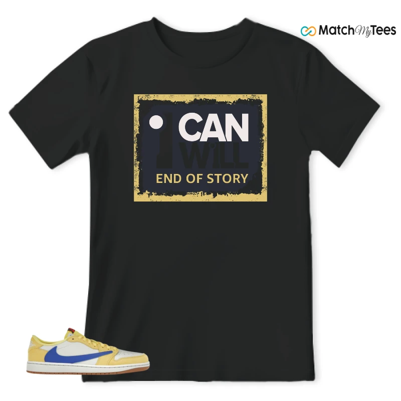 NIKE JORDAN 1 RETRO LOW OG SP TRAVIS SCOTT CANARY (WOMEN'S) SNEAKER Matching Tees t-shirt