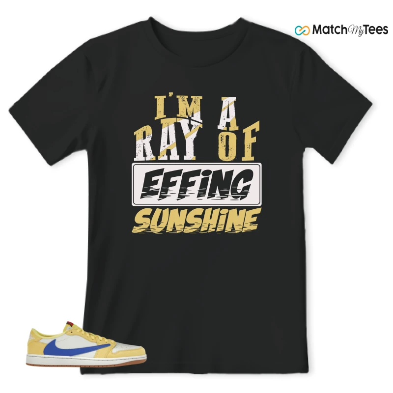 NIKE JORDAN 1 RETRO LOW OG SP TRAVIS SCOTT CANARY (WOMEN'S) SNEAKER Matching Tees t-shirt