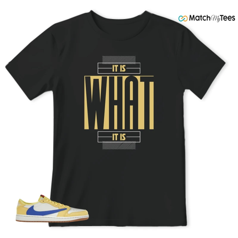 NIKE JORDAN 1 RETRO LOW OG SP TRAVIS SCOTT CANARY (WOMEN'S) SNEAKER Matching Tees t-shirt