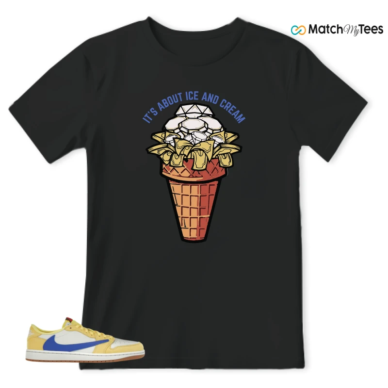 NIKE JORDAN 1 RETRO LOW OG SP TRAVIS SCOTT CANARY (WOMEN'S) SNEAKER Matching Tees t-shirt