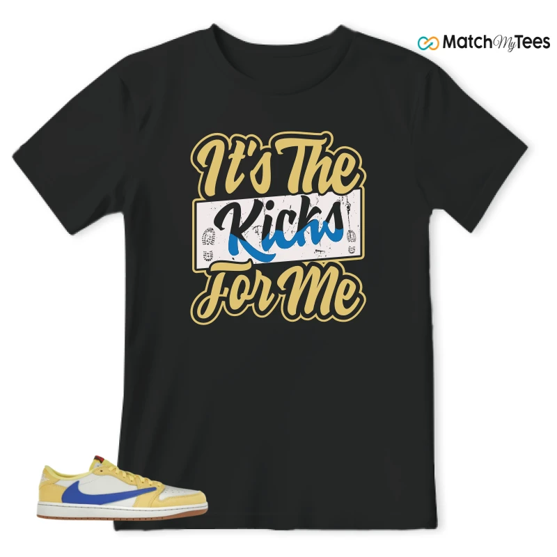 NIKE JORDAN 1 RETRO LOW OG SP TRAVIS SCOTT CANARY (WOMEN'S) SNEAKER Matching Tees t-shirt