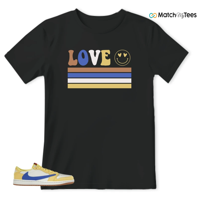NIKE JORDAN 1 RETRO LOW OG SP TRAVIS SCOTT CANARY (WOMEN'S) SNEAKER Matching Tees t-shirt