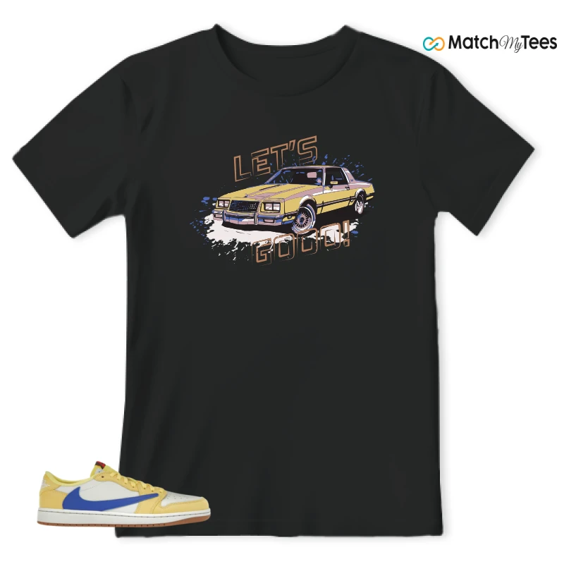 NIKE JORDAN 1 RETRO LOW OG SP TRAVIS SCOTT CANARY (WOMEN'S) SNEAKER Matching Tees t-shirt