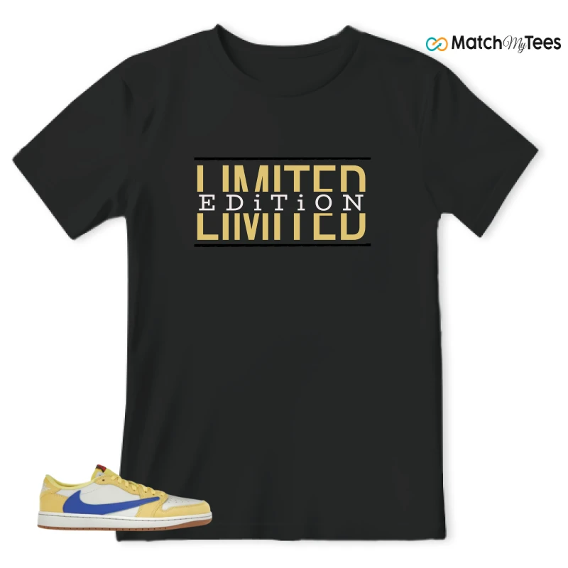 NIKE JORDAN 1 RETRO LOW OG SP TRAVIS SCOTT CANARY (WOMEN'S) SNEAKER Matching Tees t-shirt