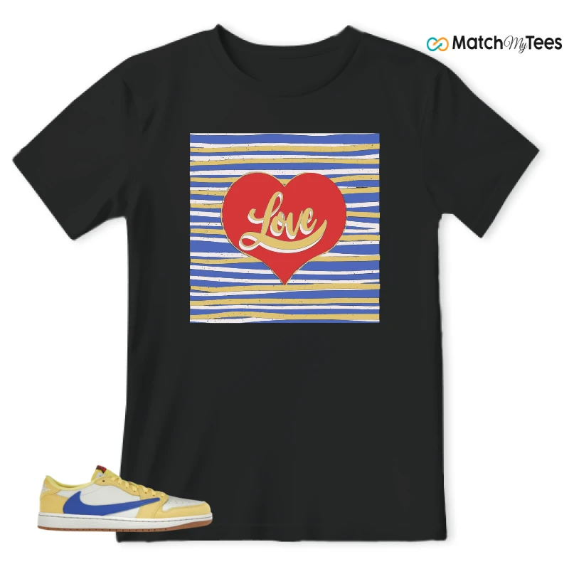 NIKE JORDAN 1 RETRO LOW OG SP TRAVIS SCOTT CANARY (WOMEN'S) SNEAKER Matching Tees t-shirt