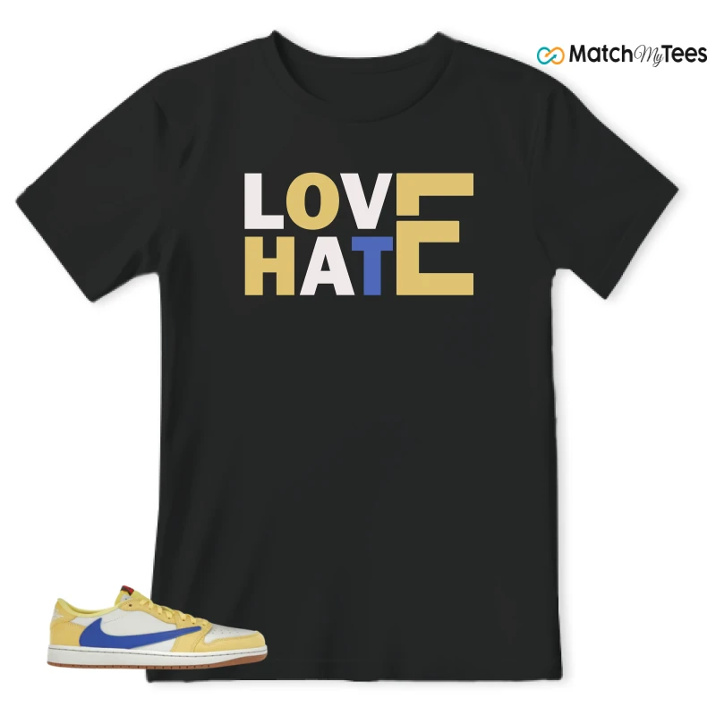 NIKE JORDAN 1 RETRO LOW OG SP TRAVIS SCOTT CANARY (WOMEN'S) SNEAKER Matching Tees t-shirt