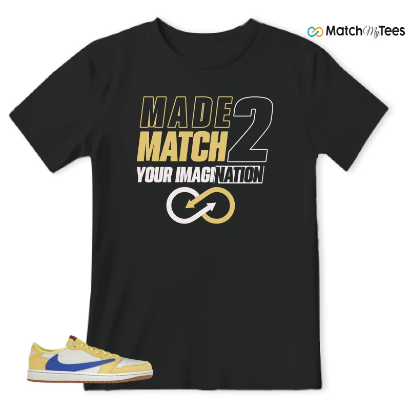 NIKE JORDAN 1 RETRO LOW OG SP TRAVIS SCOTT CANARY (WOMEN'S) SNEAKER Matching Tees t-shirt