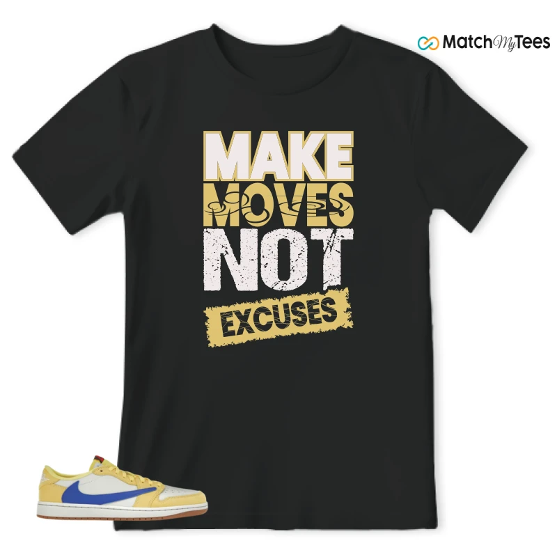 NIKE JORDAN 1 RETRO LOW OG SP TRAVIS SCOTT CANARY (WOMEN'S) SNEAKER Matching Tees t-shirt