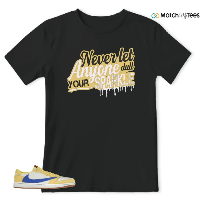 NIKE JORDAN 1 RETRO LOW OG SP TRAVIS SCOTT CANARY (WOMEN'S) SNEAKER Matching Tees t-shirt