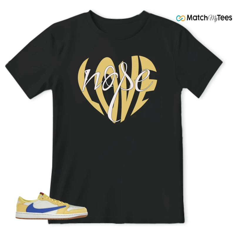 NIKE JORDAN 1 RETRO LOW OG SP TRAVIS SCOTT CANARY (WOMEN'S) SNEAKER Matching Tees t-shirt