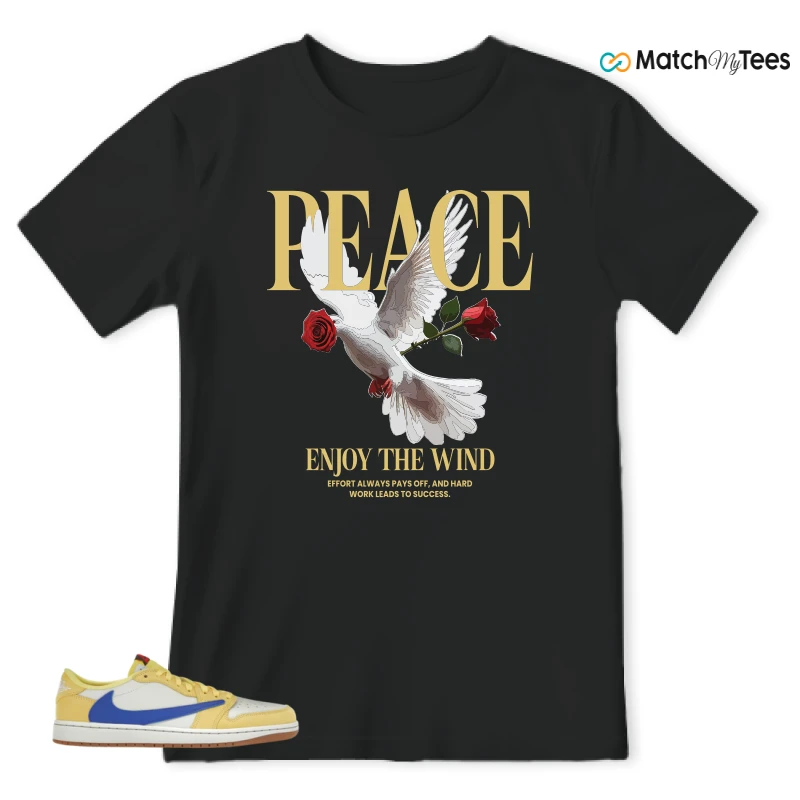 NIKE JORDAN 1 RETRO LOW OG SP TRAVIS SCOTT CANARY (WOMEN'S) SNEAKER Matching Tees t-shirt