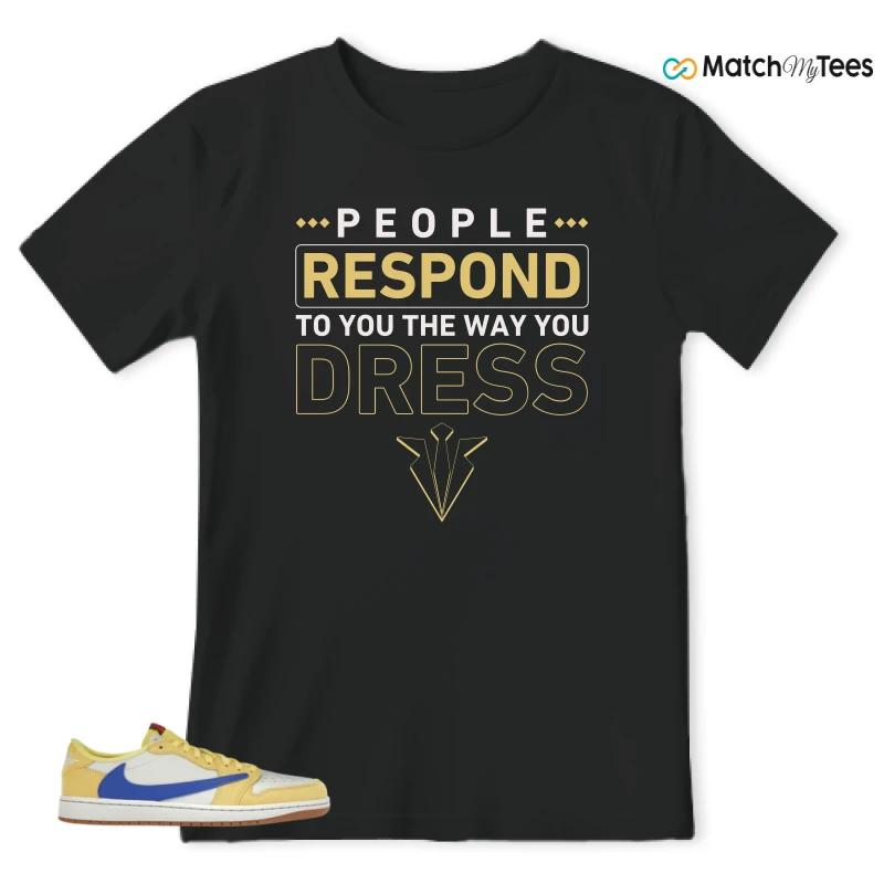 NIKE JORDAN 1 RETRO LOW OG SP TRAVIS SCOTT CANARY (WOMEN'S) SNEAKER Matching Tees t-shirt