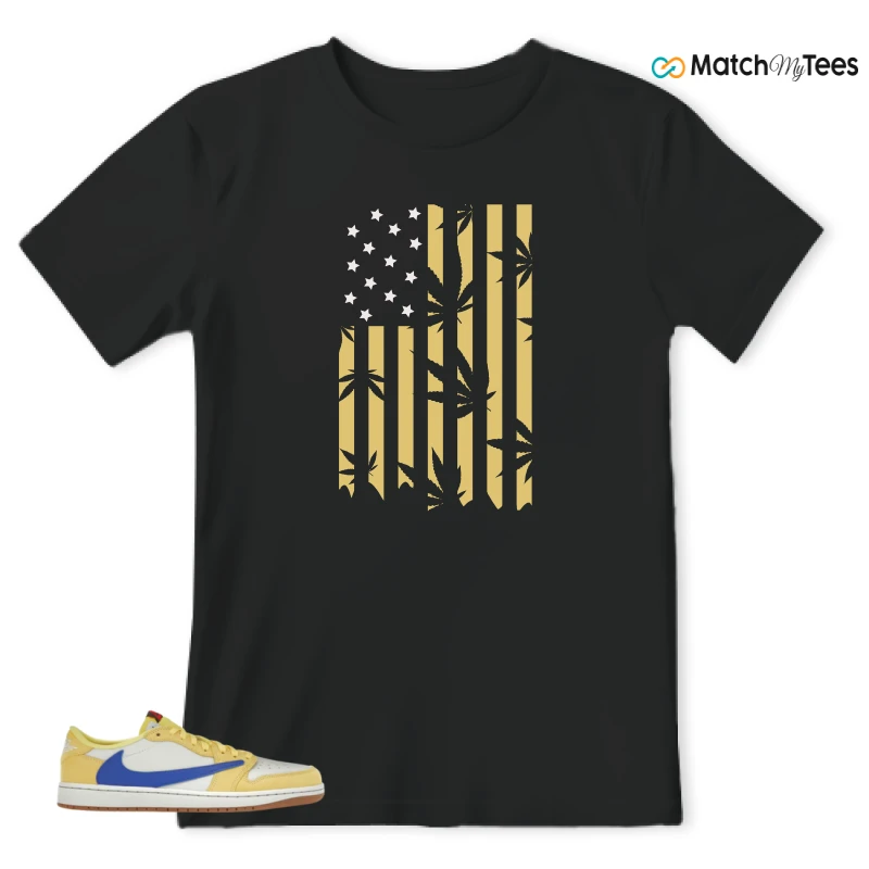 NIKE JORDAN 1 RETRO LOW OG SP TRAVIS SCOTT CANARY (WOMEN'S) SNEAKER Matching Tees t-shirt