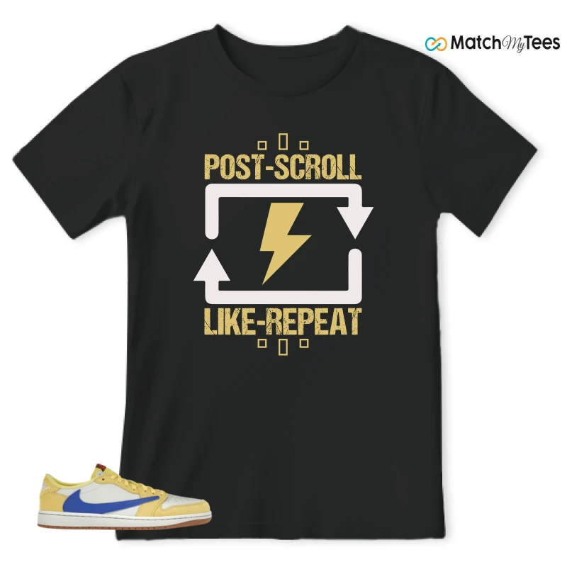 NIKE JORDAN 1 RETRO LOW OG SP TRAVIS SCOTT CANARY (WOMEN'S) SNEAKER Matching Tees t-shirt