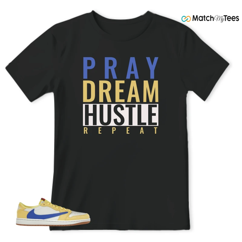 NIKE JORDAN 1 RETRO LOW OG SP TRAVIS SCOTT CANARY (WOMEN'S) SNEAKER Matching Tees t-shirt