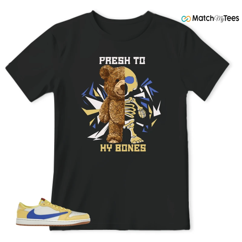 NIKE JORDAN 1 RETRO LOW OG SP TRAVIS SCOTT CANARY (WOMEN'S) SNEAKER Matching Tees t-shirt