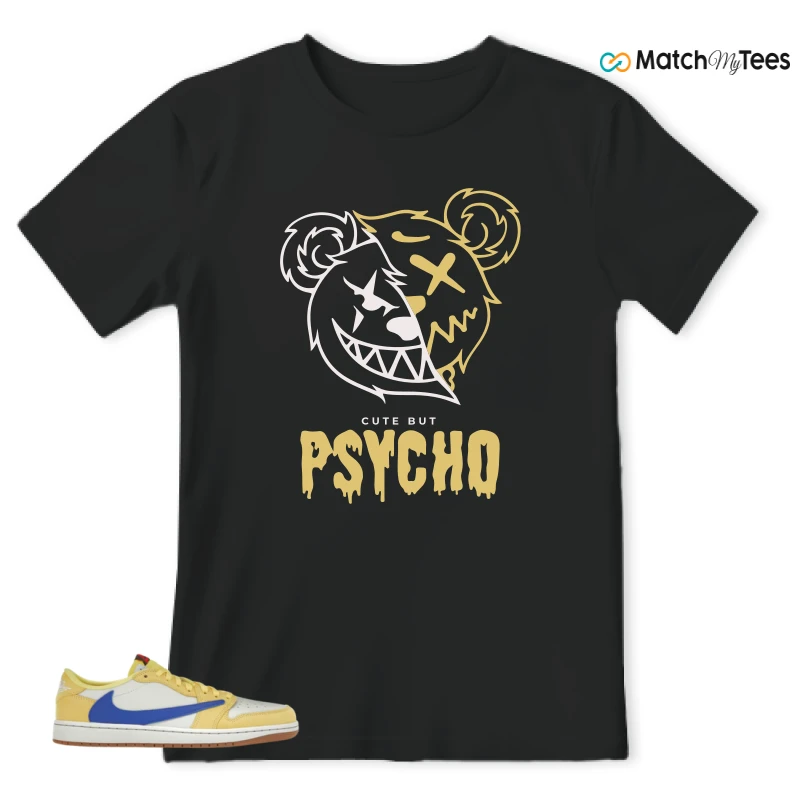 NIKE JORDAN 1 RETRO LOW OG SP TRAVIS SCOTT CANARY (WOMEN'S) SNEAKER Matching Tees t-shirt