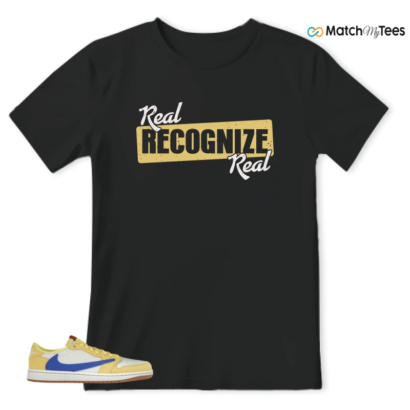NIKE JORDAN 1 RETRO LOW OG SP TRAVIS SCOTT CANARY (WOMEN'S) SNEAKER Matching Tees t-shirt