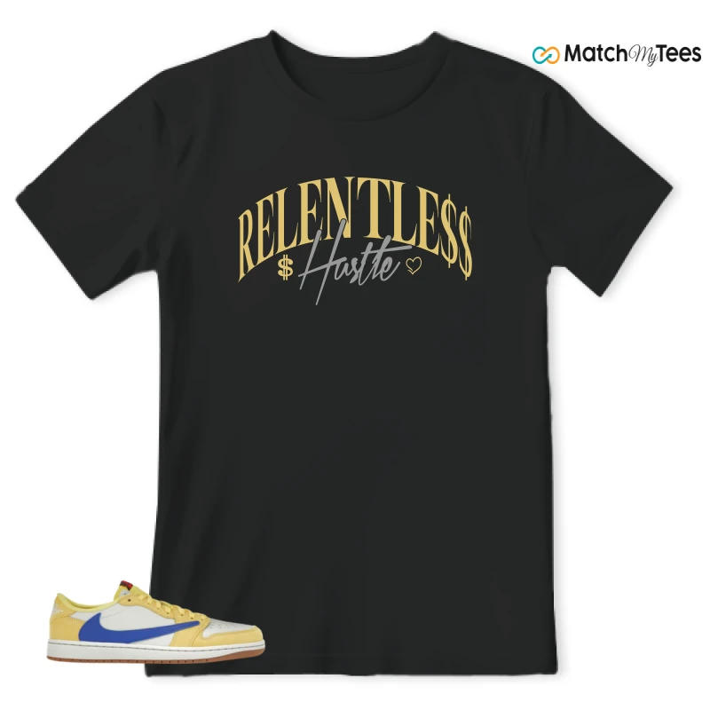 NIKE JORDAN 1 RETRO LOW OG SP TRAVIS SCOTT CANARY (WOMEN'S) SNEAKER Matching Tees t-shirt