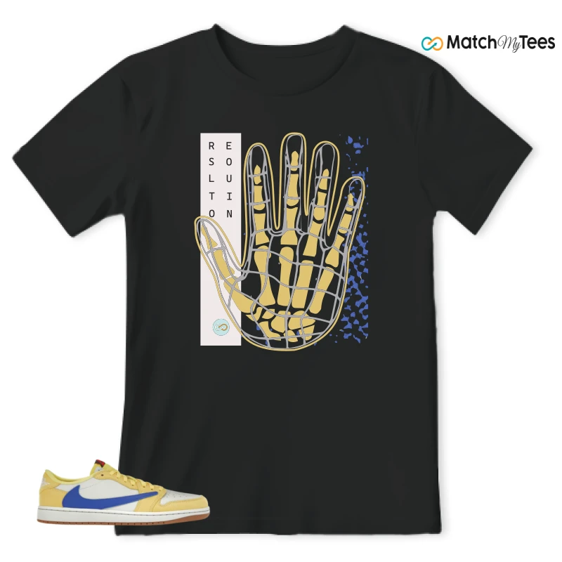 NIKE JORDAN 1 RETRO LOW OG SP TRAVIS SCOTT CANARY (WOMEN'S) SNEAKER Matching Tees t-shirt